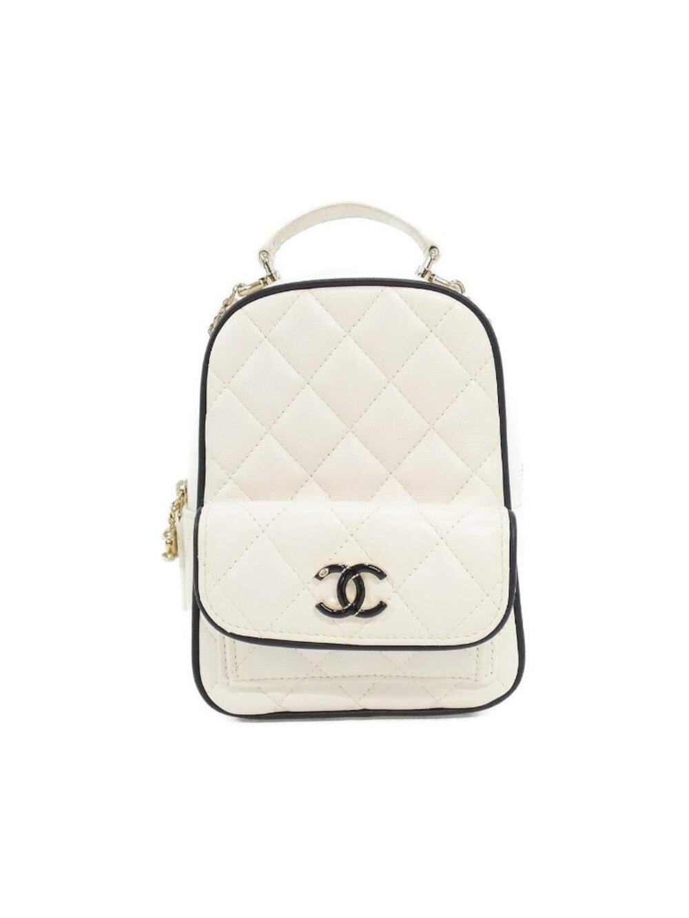Chanel Backpack Sac White